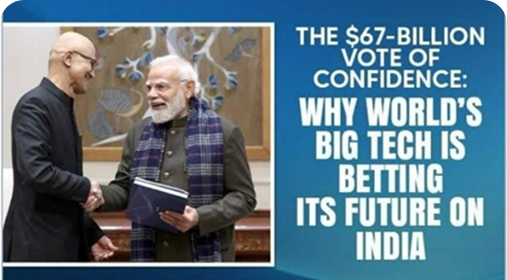 The $67-Billion Vote Of Confidence: Why World’s Big Tech Is Betting Its Future On India